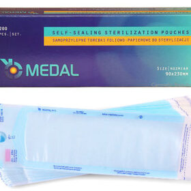 Samoprzylepne torebki do sterylizacji MEDAL 90x230